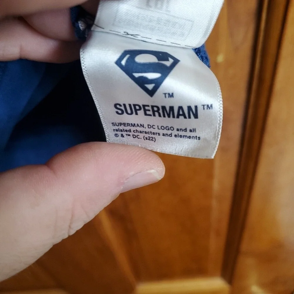GAP Kids Superman T-Shirt Boys Sz S Blue Graphic DC Comics Superhero Shirt